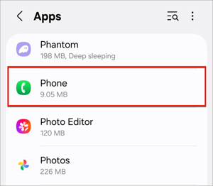 android settings phone settings