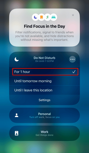 tap do not disturb