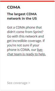 Red Pocket Mobile CDMA coverage
